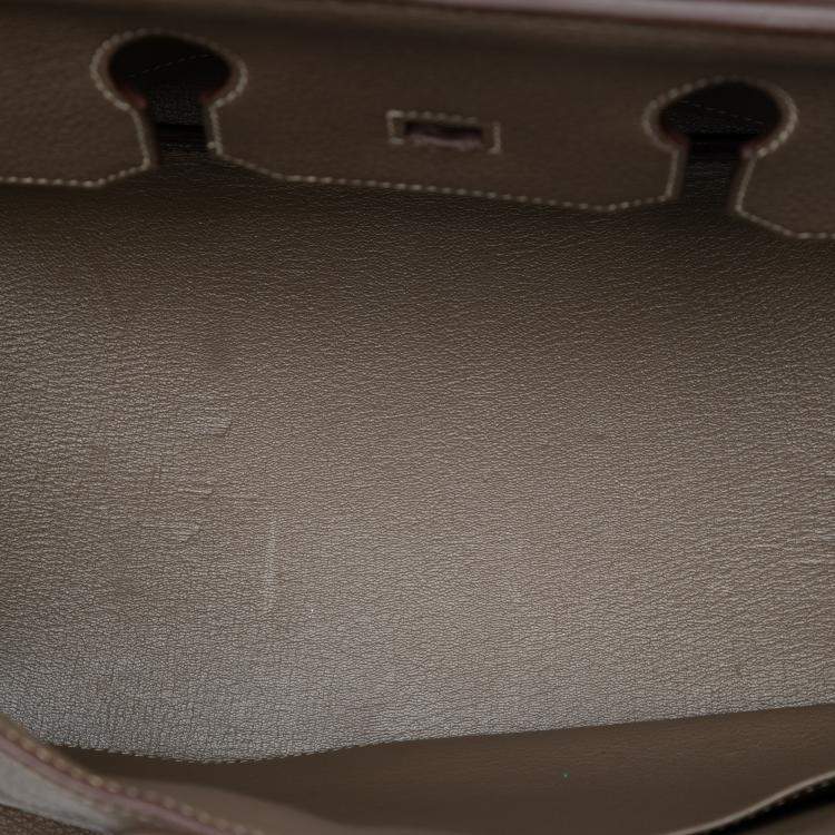مملوكة مسبقًا Hermes Brown Togo Birkin Retourne 35