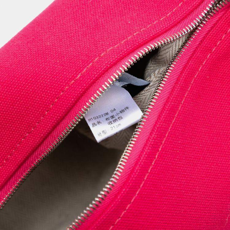 مملوكة مسبقًا Hermes Pink Red Small Toile Bride A Brac Case