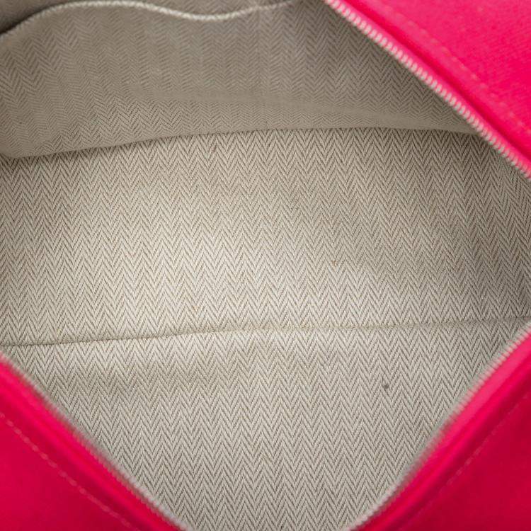 مملوكة مسبقًا Hermes Pink Red Small Toile Bride A Brac Case