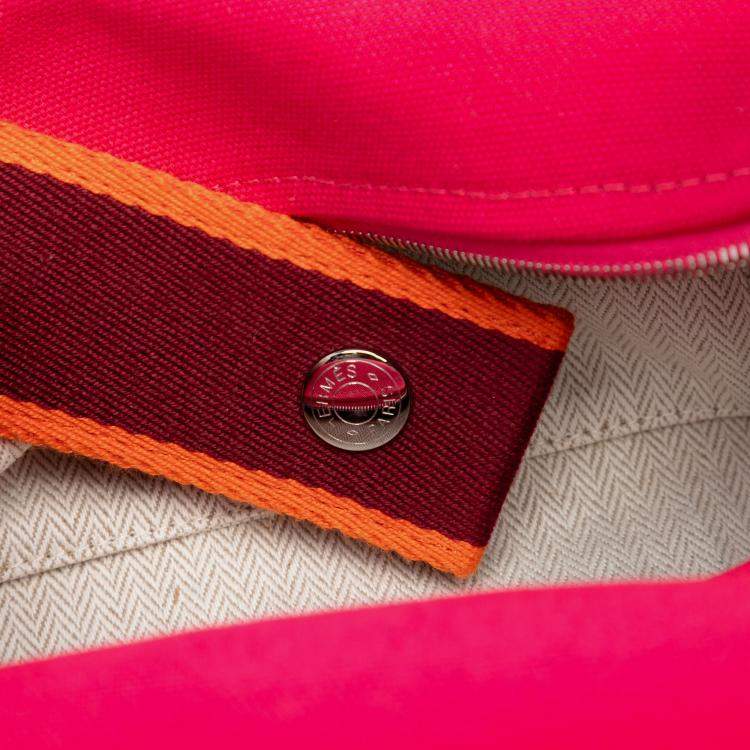مملوكة مسبقًا Hermes Pink Red Small Toile Bride A Brac Case