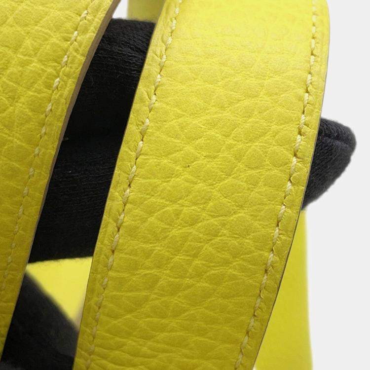 Pre Owned Hermes Picotin Padlock Lime Taurillon Clemence Size Pm