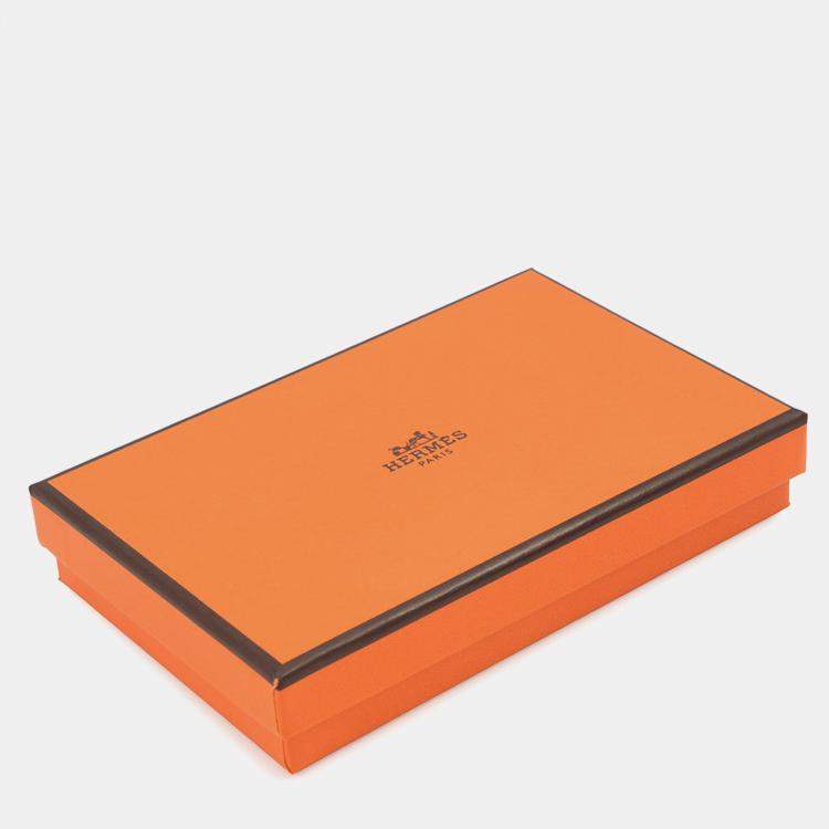 Pre Owned Hermes Calvi Duo Black Chevre Myzore Goatskin