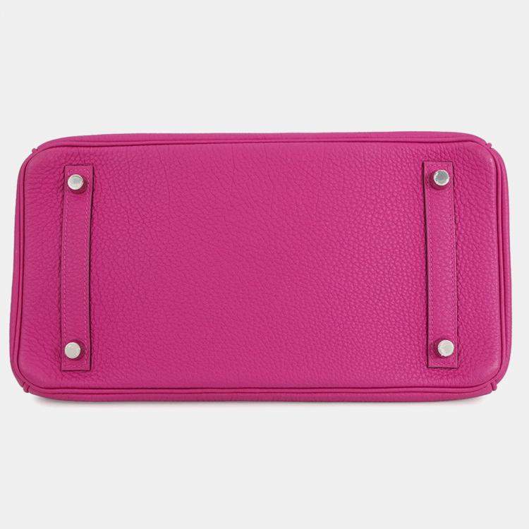 Pre Owned Hermes Birkin Rose Purple Togo Leather Size 30