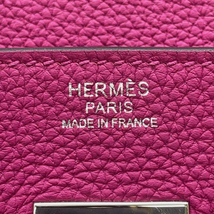 Pre Owned Hermes Birkin Rose Purple Togo Leather Size 30