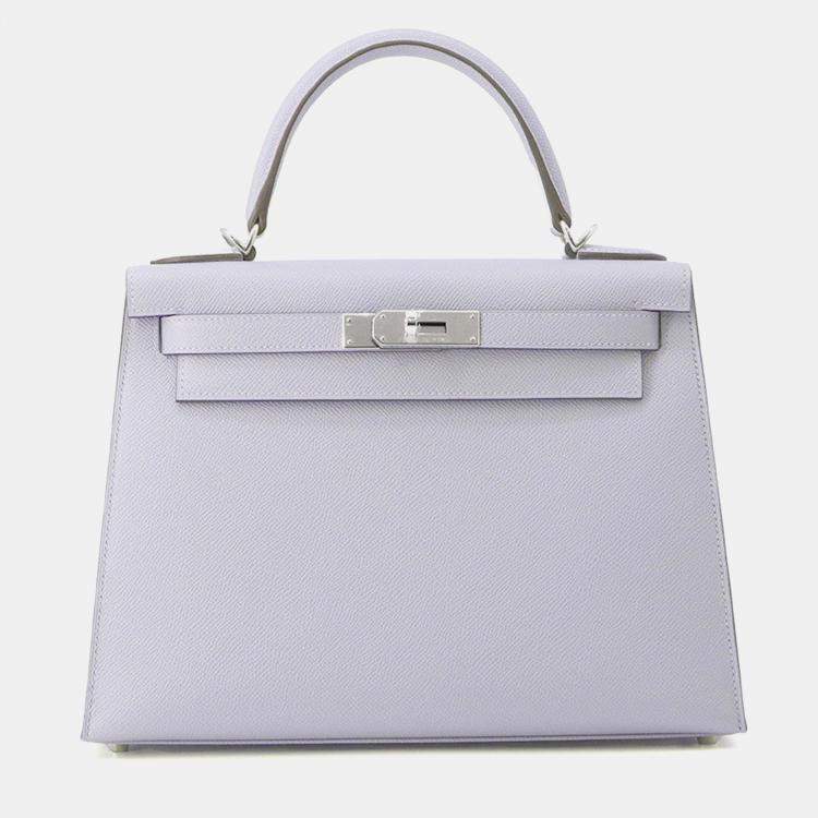 Pre Owned Hermes Kelly Sellier Green Pantan Epsom Size 28