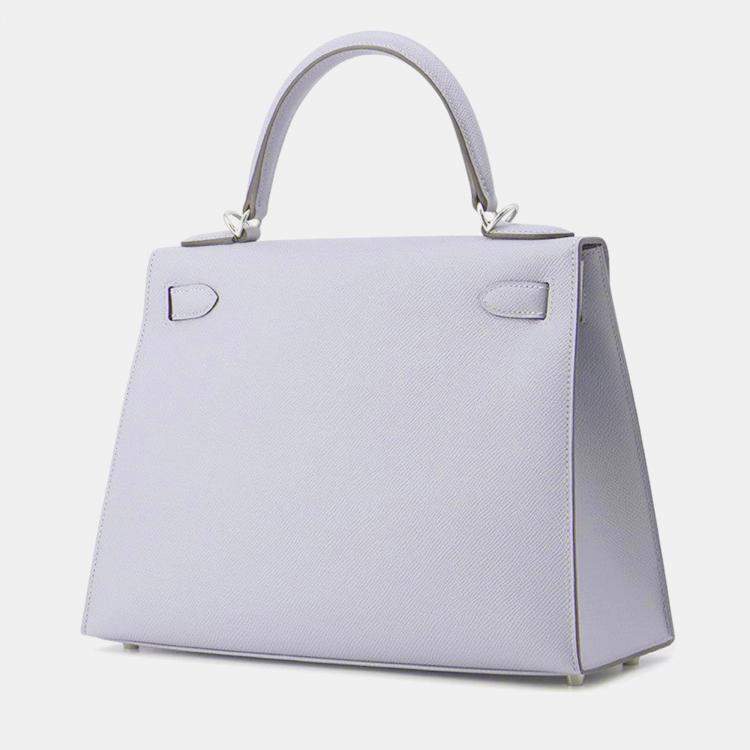 Pre Owned Hermes Kelly Sellier Green Pantan Epsom Size 28