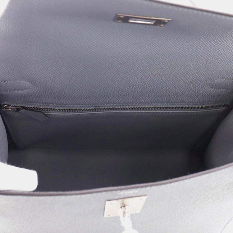 Pre Owned Hermes Kelly Sellier Green Pantan Epsom Size 28