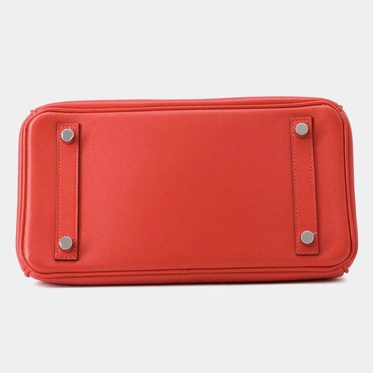 Pre Owned Hermes Birkin Rouge Coeur Swift Leather Size 25