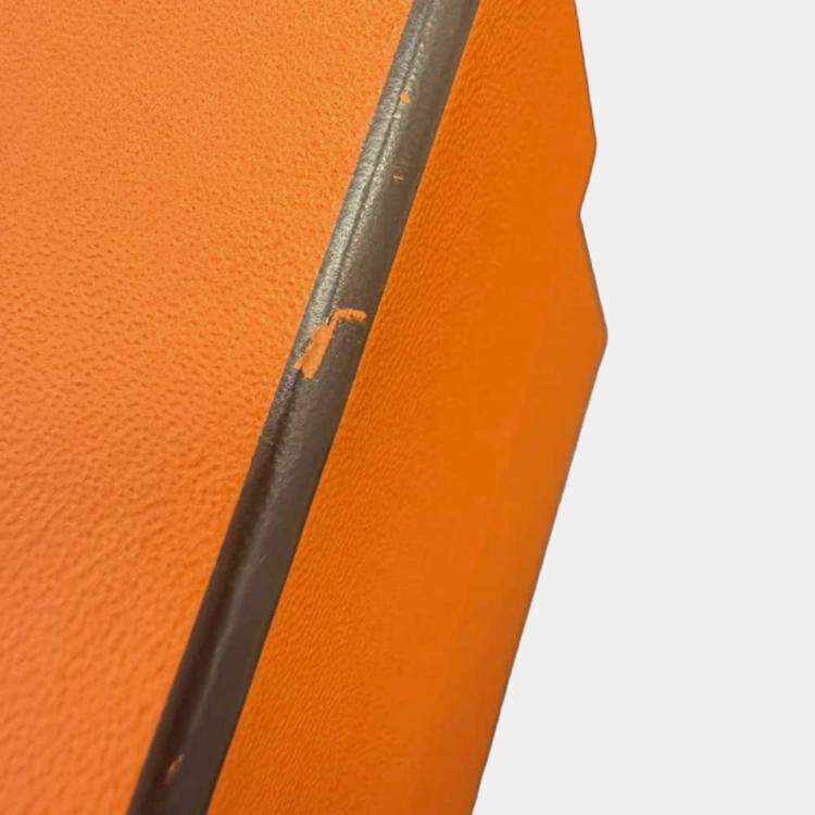 Pre Owned Hermes Neo Garden Blue De Prusse Negonda Leather Size 23