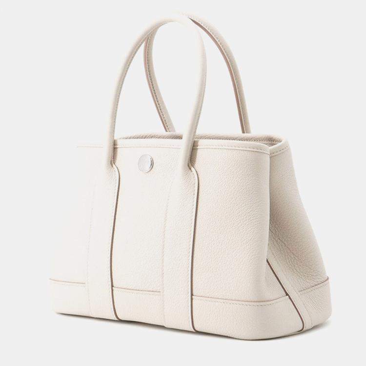 Pre Owned Hermes Neo Garden Beton Negonda Leather Size 23