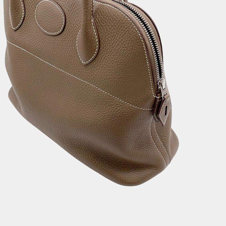 Pre Owned Hermes Bolide Etoupe Taurillon Clemence Size 31