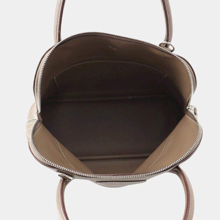 Pre Owned Hermes Bolide Etoupe Taurillon Clemence Size 31