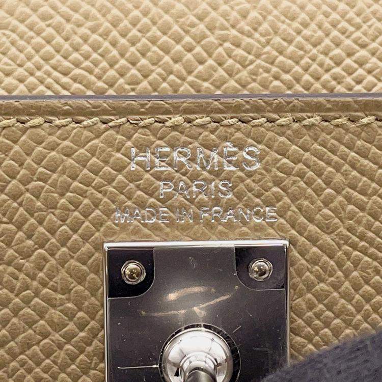 Pre Owned Hermes Kelly Sellier Poussiere Epsom Size 25