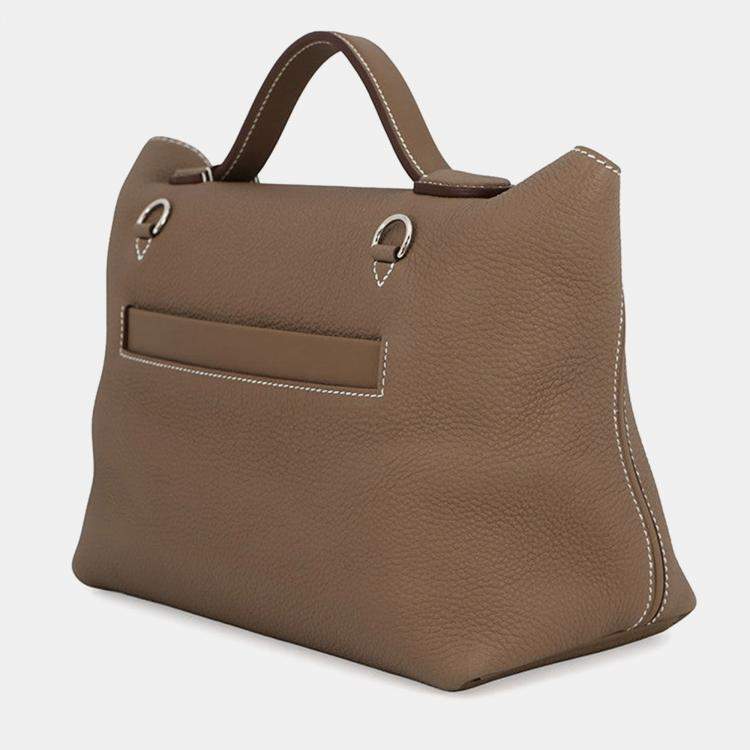 مملوكة مسبقًا Hermes 24/24 Sac Van Quatre Etoupe Togo Leather Swift Leather Size 29
