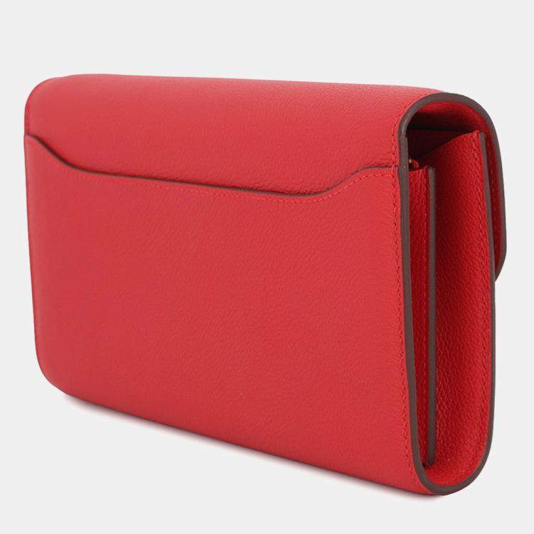 Pre Owned Hermes Constance To Go Rouge Ladue Evercolor