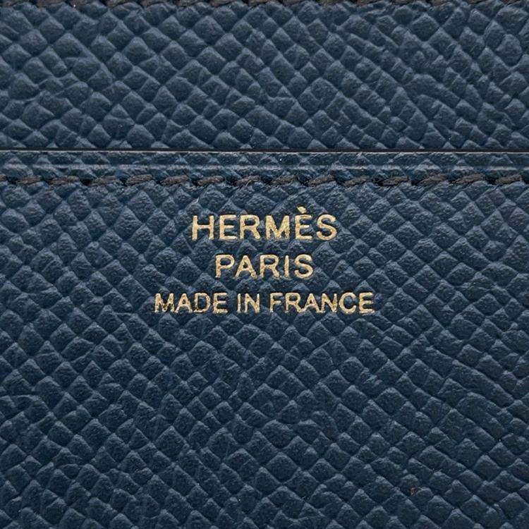 Pre Owned Hermes Constance To-Go Sangle Cordage Deep Blue Epsom