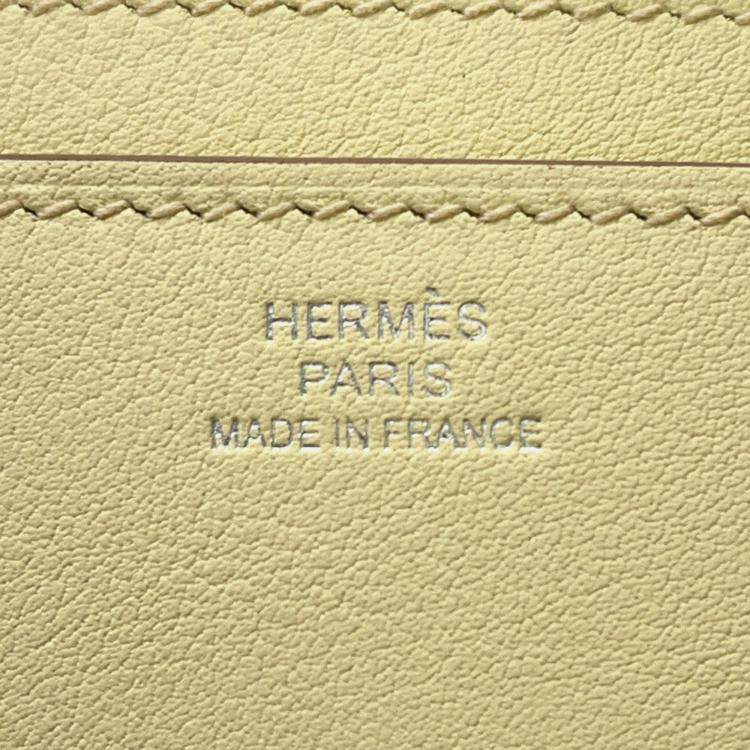 Pre Owned Hermes Hermes Nap Jaune Milton Swift Leather