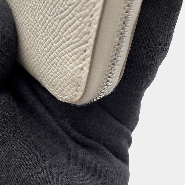 مملوكة مسبقًا Hermes Azap Compact Silk In Nata Epsom