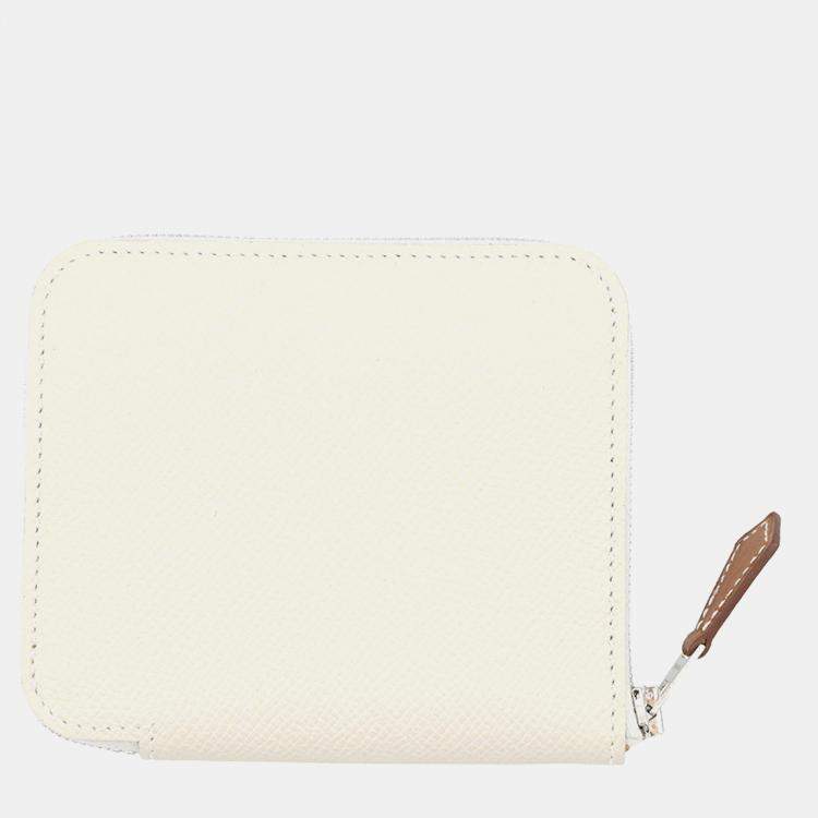 مملوكة مسبقًا Hermes Azap Compact Silk In Nata Epsom