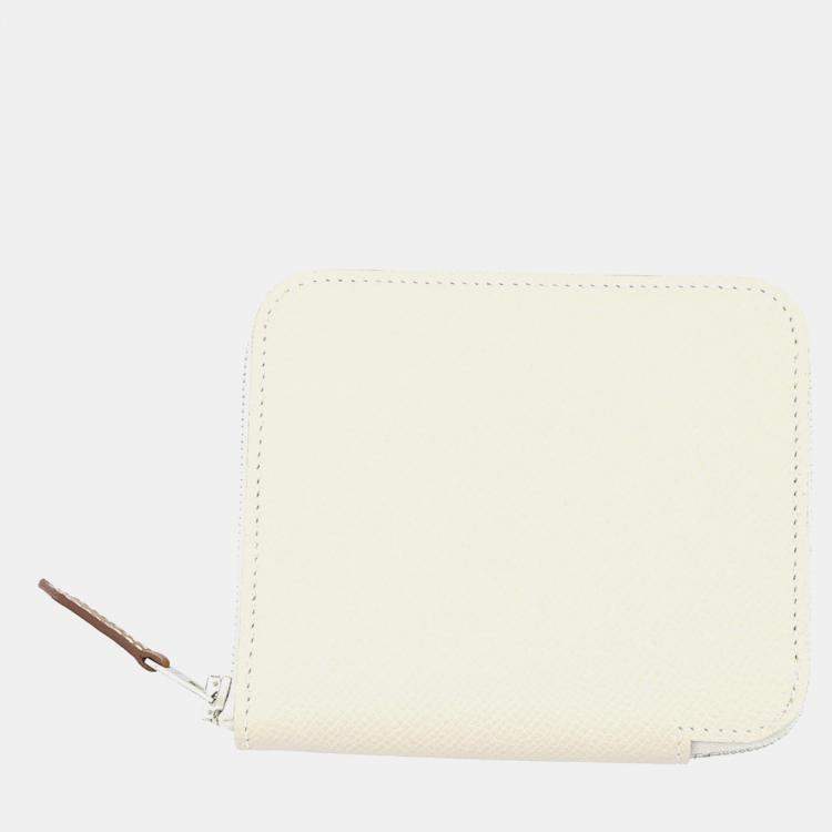 مملوكة مسبقًا Hermes Azap Compact Silk In Nata Epsom