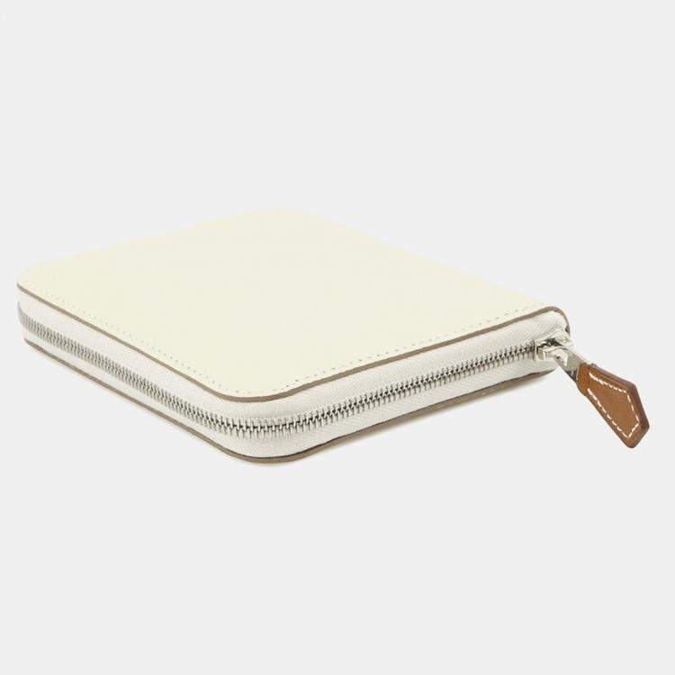 مملوكة مسبقًا Hermes Azap Compact Silk In Nata Epsom