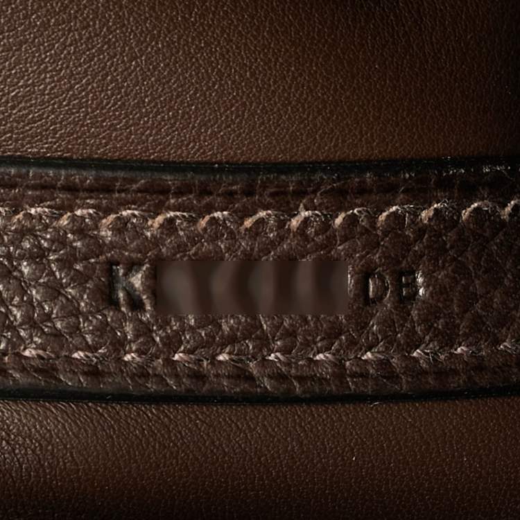 Pre Owned Hermès 24/24 29 Palladium Finish Ebene Barenia Faubourg Top Handle Bag