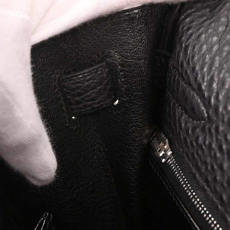 Pre Owned Hermes Black Togo Kelly 32 Retourne 2way Handbag