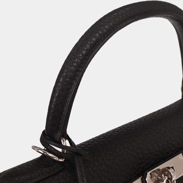 Pre Owned Hermes Black Togo Kelly 32 Retourne 2way Handbag