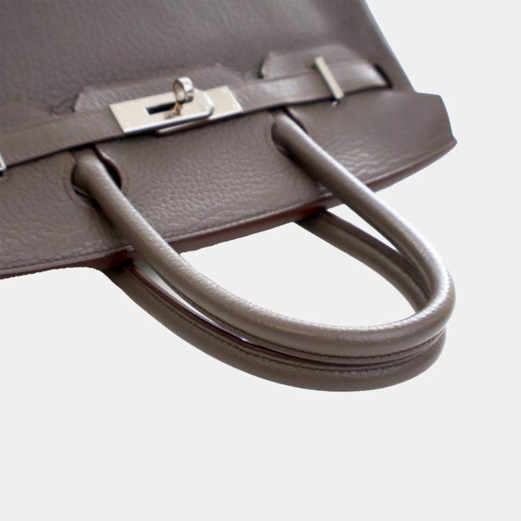Pre Owned Hermes Grey Togo Birkin Retourne 30