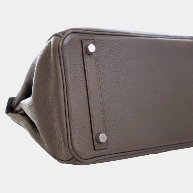 Pre Owned Hermes Grey Togo Birkin Retourne 30