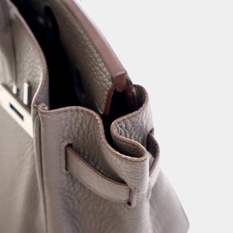 Pre Owned Hermes Grey Togo Birkin Retourne 30