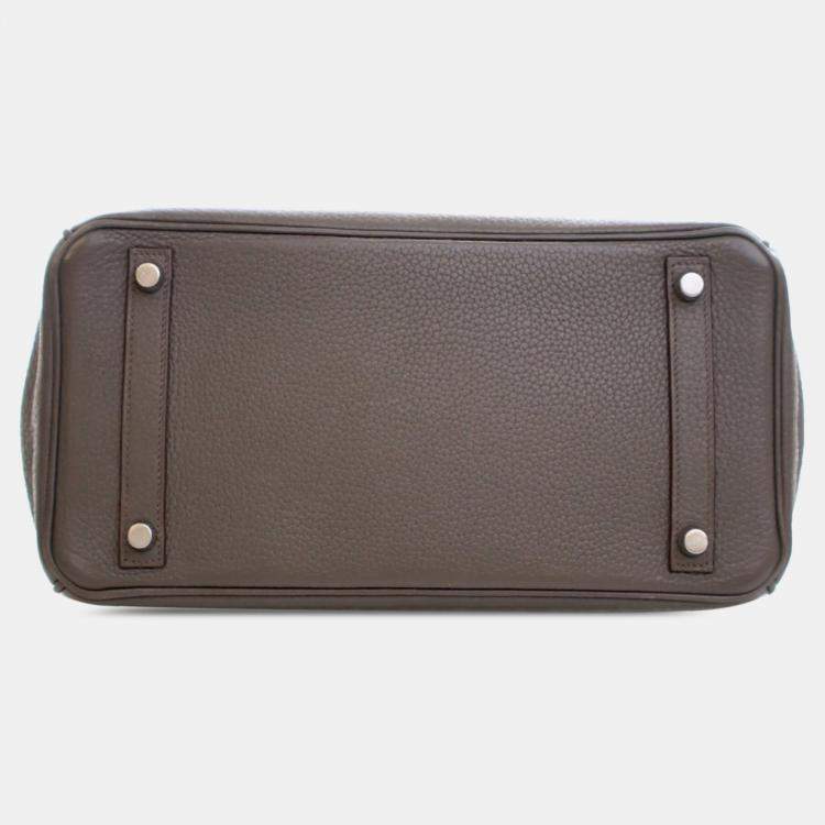 Pre Owned Hermes Grey Togo Birkin Retourne 30