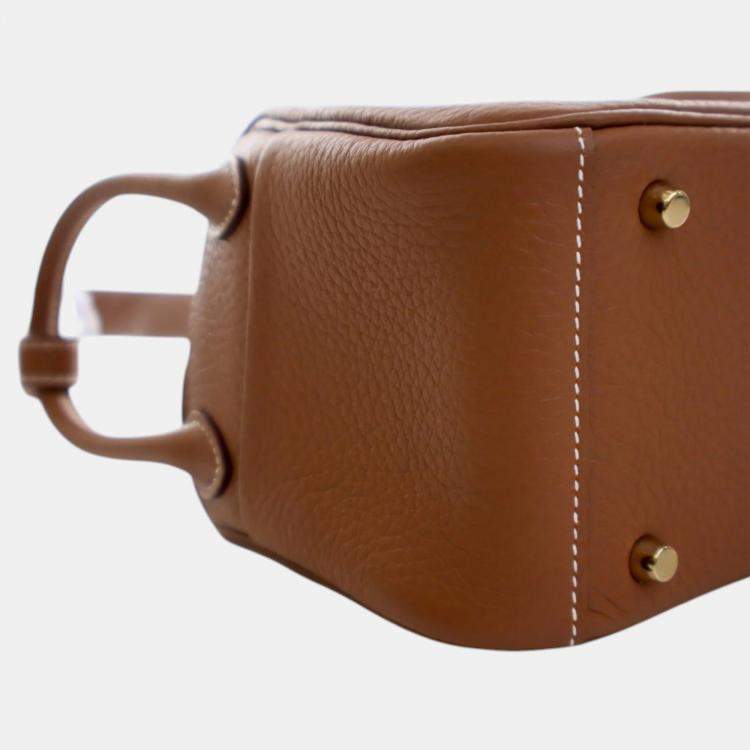 مملوكة مسبقًا Hermes Brown Mini Clemence Lindy 20