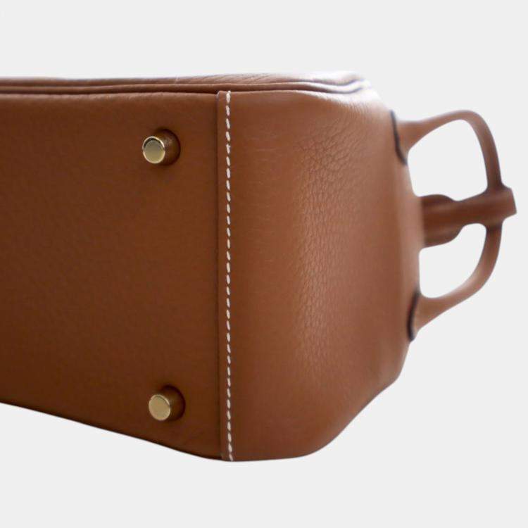 مملوكة مسبقًا Hermes Brown Mini Clemence Lindy 20