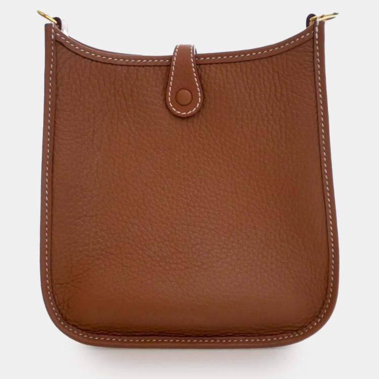 Pre Owned Hermes Brown Clemence Evelyne 16 TPM