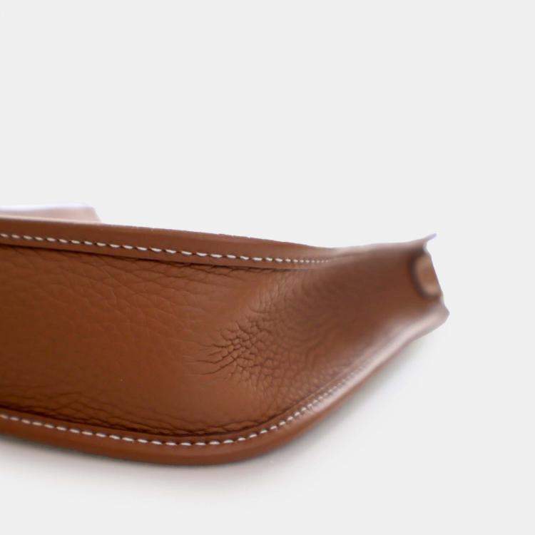 Pre Owned Hermes Brown Clemence Evelyne 16 TPM