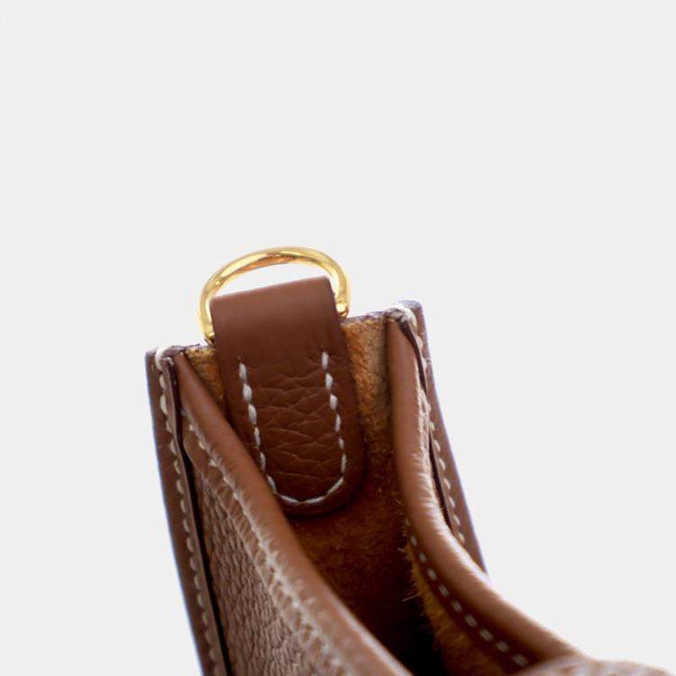 Pre Owned Hermes Brown Clemence Evelyne 16 TPM