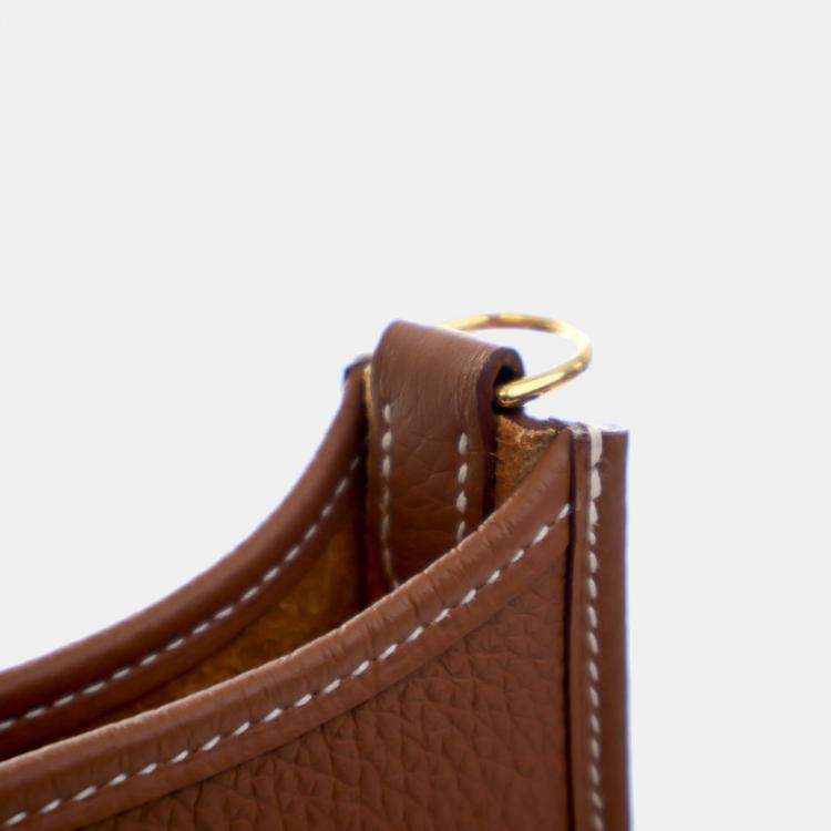 Pre Owned Hermes Brown Clemence Evelyne 16 TPM