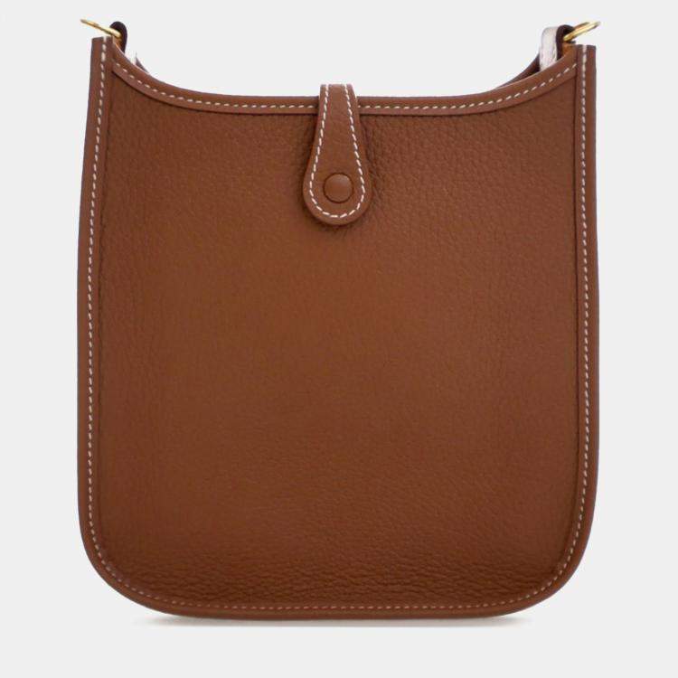 Pre Owned Hermes Brown Clemence Evelyne 16 TPM