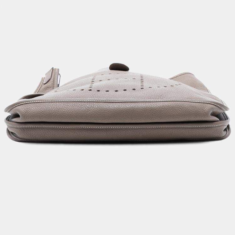 مملوكة مسبقًا Hermes Brown Clemence Evelyne II TGM