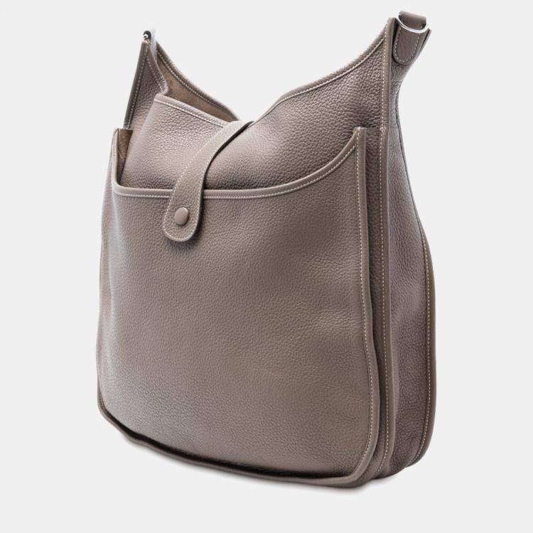 مملوكة مسبقًا Hermes Brown Clemence Evelyne II TGM