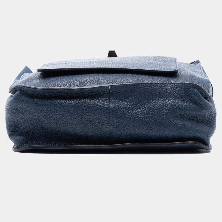 Pre Owned Hermes Blue Clemence Marwari PM