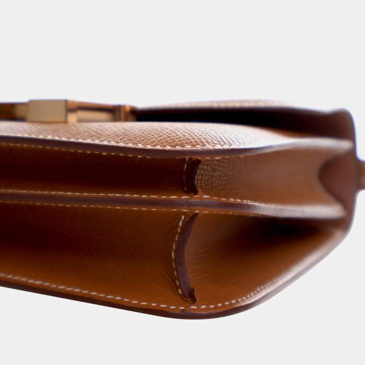 مملوكة مسبقًا Hermes Brown Mini Epsom Constance III 18
