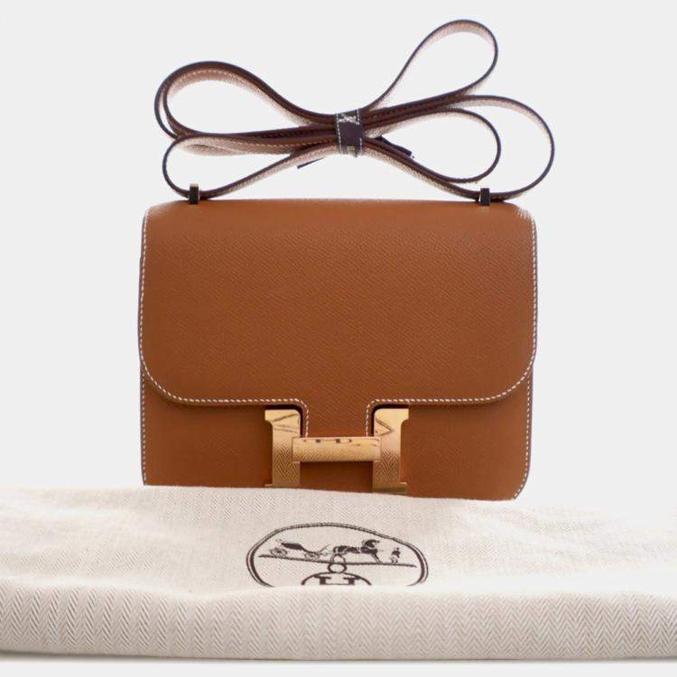 مملوكة مسبقًا Hermes Brown Mini Epsom Constance III 18