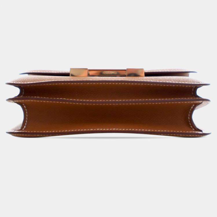 مملوكة مسبقًا Hermes Brown Mini Epsom Constance III 18