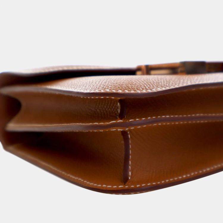 مملوكة مسبقًا Hermes Brown Mini Epsom Constance III 18