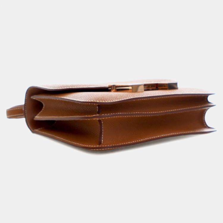 مملوكة مسبقًا Hermes Brown Mini Epsom Constance III 18