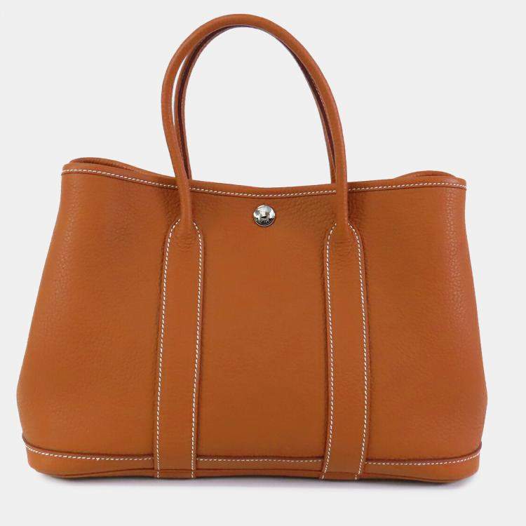 Pre Owned Hermes Brown Negonda Garden Party 30
