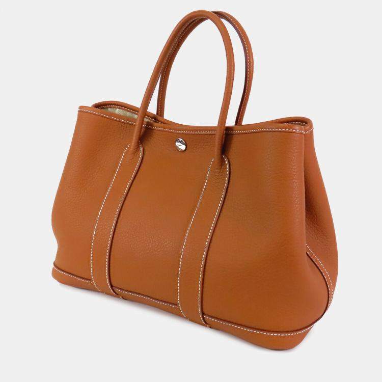 Pre Owned Hermes Brown Negonda Garden Party 30