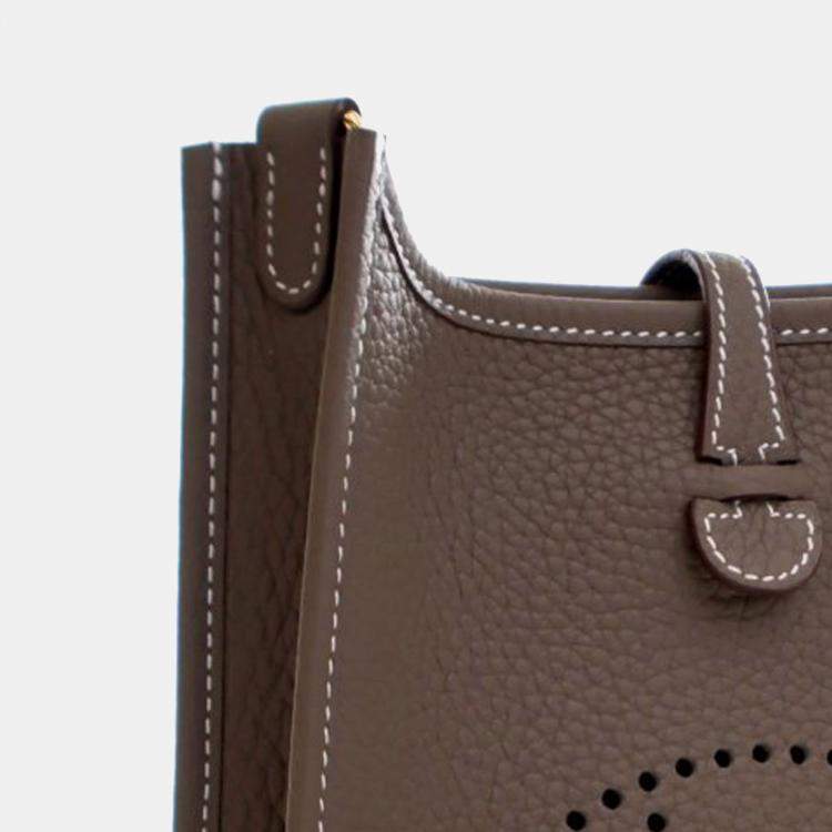 Pre Owned Hermes Brown Clemence Evelyne 16 Amazone